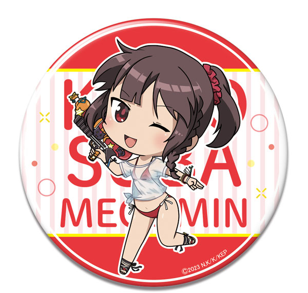 License Agent Kono Subarashii Sekai ni Bakuen wo! Tin Badge 05 (Megumin / Chibi Chara T-shirt Swimsuit Ver.) รูปภาพ 1