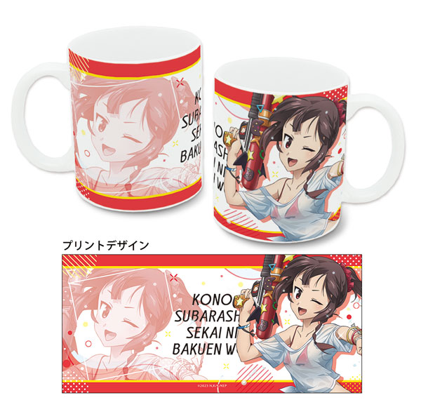 License Agent Kono Subarashii Sekai ni Bakuen wo! Mug 01 (Megumin / T-shirt Swimsuit Ver.) [New Illustration] รูปภาพ 1