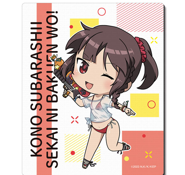 License Agent Kono Subarashii Sekai ni Bakuen wo! Rubber Mouse Pad 03 (Megumin / Chibi Chara T-shirt Swimsuit Ver.) รูปภาพ 1