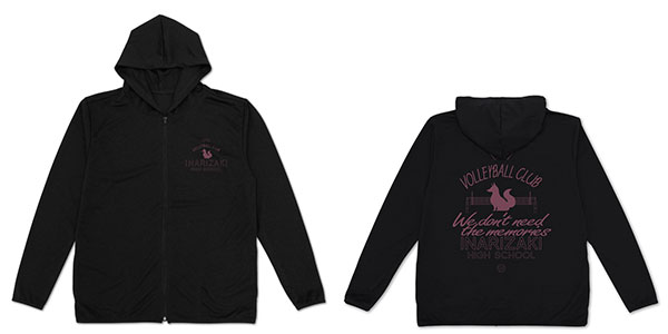 COSPA Haikyuu!! Inarizaki High School Volleyball Club Thin Dry Hoodie /BLACK-M รูปภาพ 1