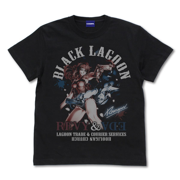 COSPA Black Lagoon Revy & Eda T-shirt /BLACK-S รูปภาพ 1