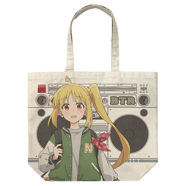 COSPA Anime "BOCCHI THE ROCK!" New Illustration Nijika Ijichi Full Graphic Large Tote Bag Street Fashion Ver. /NATURAL