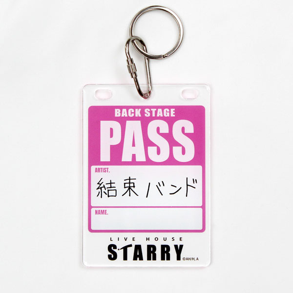 COSPA COSPA Depo Exclusive Anime "BOCCHI THE ROCK!" Backstage Pass Style Acrylic Keychain /PINK