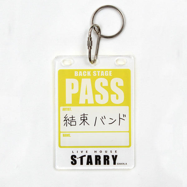 COSPA COSPA Depo Exclusive Anime "BOCCHI THE ROCK!" Backstage Pass Style Acrylic Keychain /YELLOW