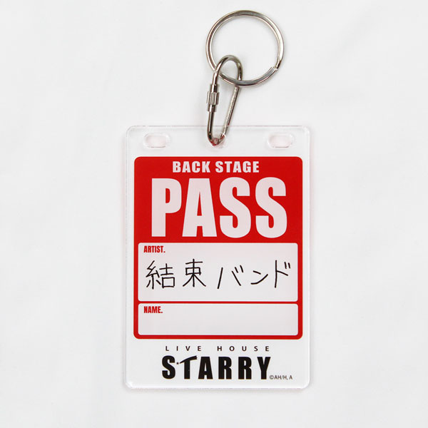 COSPA COSPA Depo Exclusive Anime "BOCCHI THE ROCK!" Backstage Pass Style Acrylic Keychain /RED