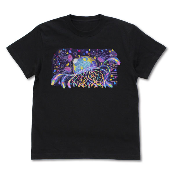 COSPA Jellyfish Can't Swim in the Night Mahiru's Wall Painting Full Color T-shirt /BLACK-S