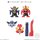 Bandai Kikai Sentai Zenkaiger Mini-Pla Zenkai Gattai Series 03 Kaizoku Gattai Tsukaioh All 4Type Set imagen 5
