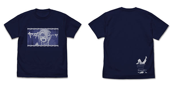 COSPA Delicious in Dungeon Marcille Throwing a Tantrum T-shirt /NAVY-M