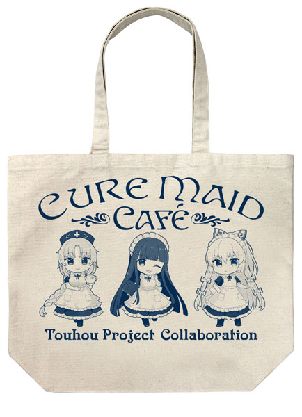 COSPA COSPA DEPOT Exclusive Touhou Project x Cure Maid Cafe Eirin & Kaguya & Mokou Large Tote Bag /NATURAL รูปภาพ 1