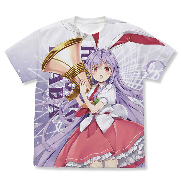 COSPA Touhou Project Reisen Udongein Inaba Full Graphic T-shirt Eri Natsume ver./WHITE-M