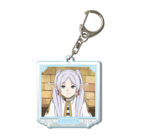 License Agent TV Anime "Frieren: Beyond Journey's End" Acrylic Keychain Ver.2 Design 10 (Frieren /J) รูปภาพ 1