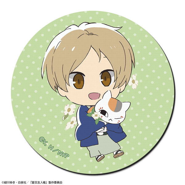 License Agent Natsume's Book of Friends Rubber Mouse Pad Ver.3 Design 01 (Takashi Natsume & Nyanko Sensei)