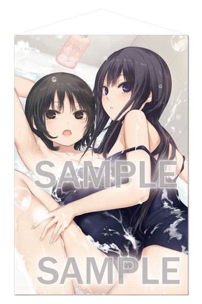 Brendream Coffee Kizoku B2 Wall Scroll BATH Roman -School Swimsuit Two Shot-