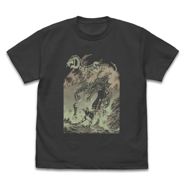 COSPA ドラゴンスレイヤー ビジュアル Tシャツ/墨-XL 画像 1