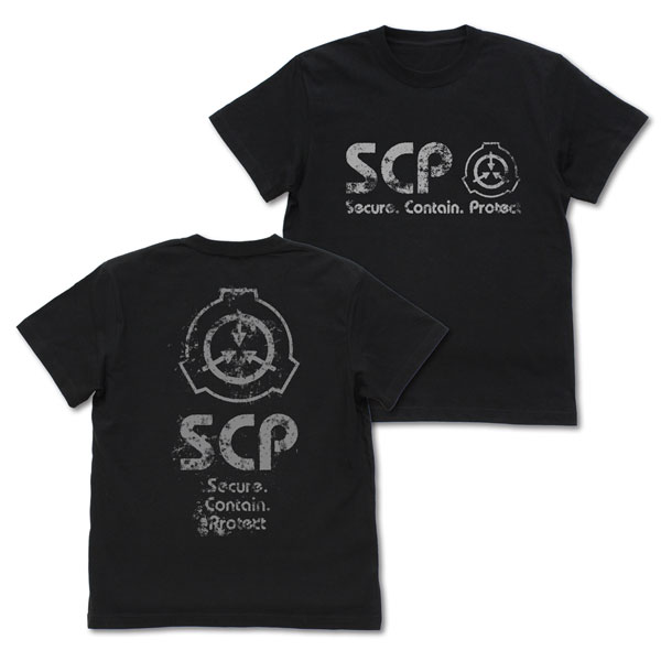 COSPA SCP Foundation Vintage Logo T-shirt /BLACK-XL