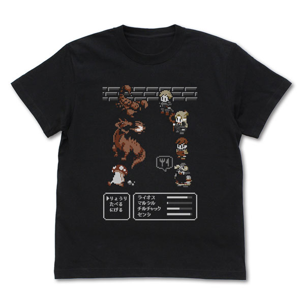 COSPA Delicious in Dungeon Pixel Art T-shirt /BLACK-S Bild 1