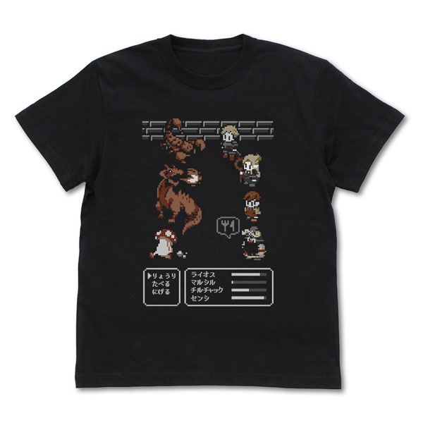 COSPA Delicious in Dungeon Pixel Art T-shirt /BLACK-XL image 1