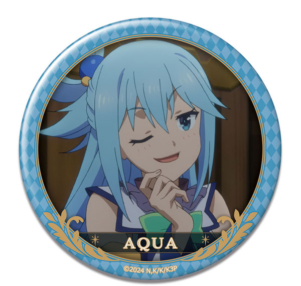 License Agent KonoSuba 3 Tin Badge Design 03 (Aqua /B) รูปภาพ 1