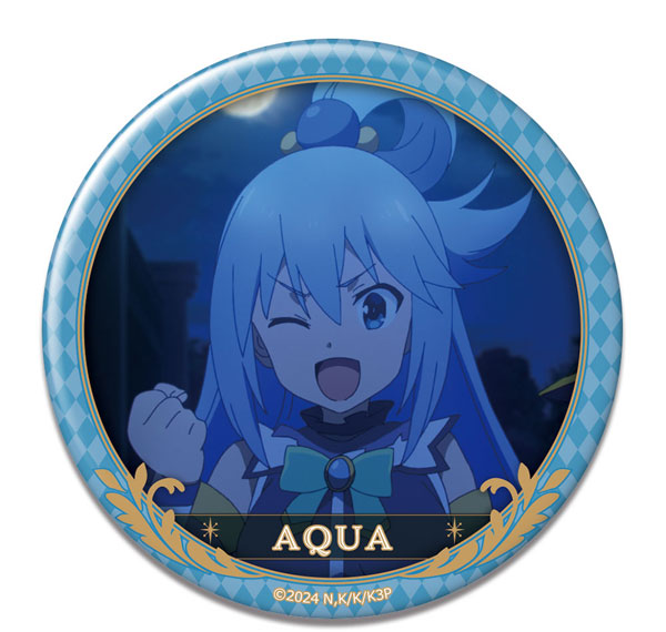License Agent KonoSuba 3 Tin Badge Design 04 (Aqua /C) รูปภาพ 1