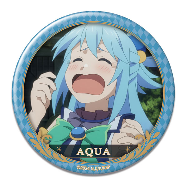 License Agent KonoSuba 3 Tin Badge Design 05 (Aqua /D) รูปภาพ 1