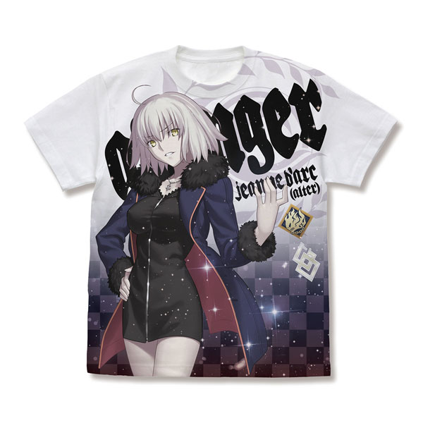 COSPA Fate/Grand Order Avenger/Jeanne d'Arc [Alter] Wicked Dragon Witch ver Shinjuku 1999 Full Graphic T-shirt /WHITE-XL