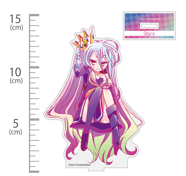 COSPA No Game No Life "Shiro" Acrylic Stand The Half of " "Ver. รูปภาพ 1