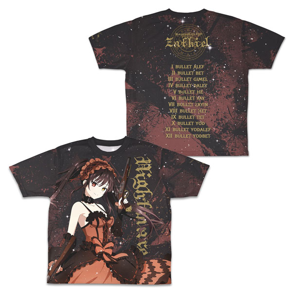 COSPA Date A Live V [Nightmare] Kurumi Tokisaki Double-sided Full Graphic T-shirt /L