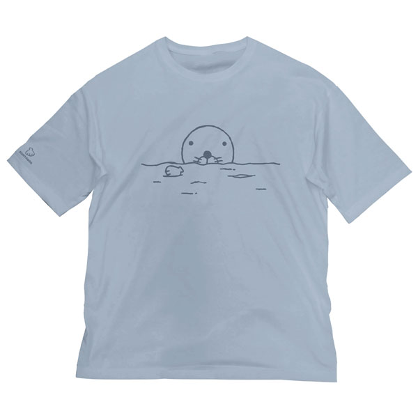 COSPA Bonobono Big Silhouette T-shirt /ACID BLUE-XL