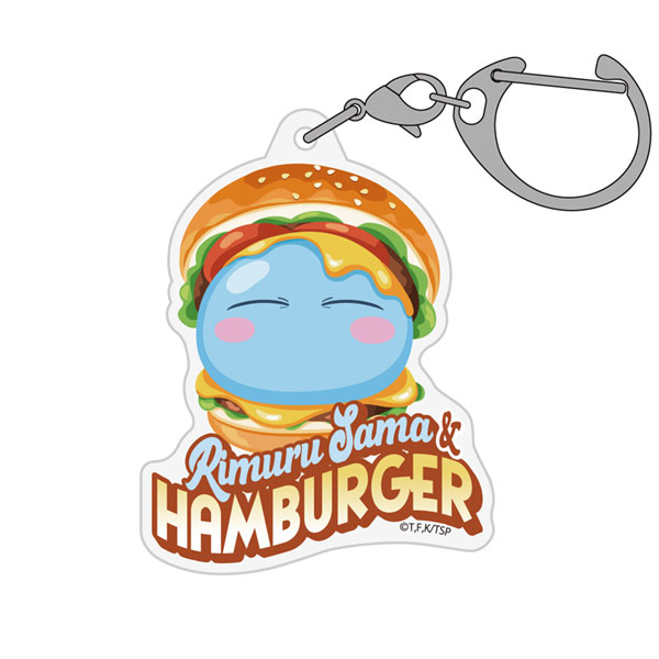 COSPA That Time I Got Reincarnated as a Slime Rimuru-sama Hamburger Acrylic Multi Keychain image 1