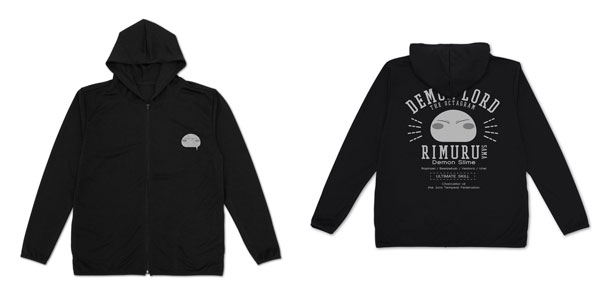 COSPA That Time I Got Reincarnated as a Slime Rimuru-sama College Thin Dry Hoodie /BLACK-M gambar 1
