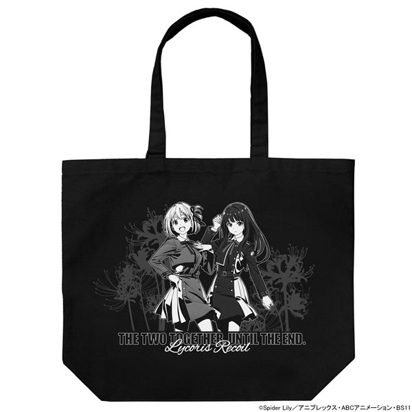 COSPA Lycoris Recoil Chisato & Takina Large Tote Bag /BLACK