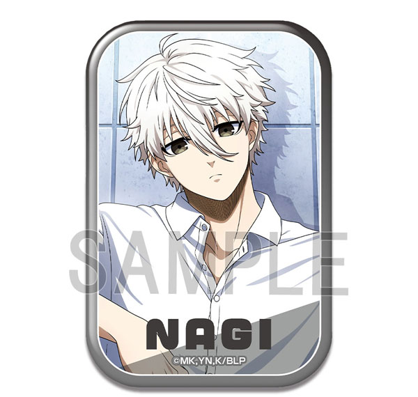 License Agent TV Anime "Bluelock" Rectangle Tin Badge Design 01 (Seishirou Nagi /A) Bild 1