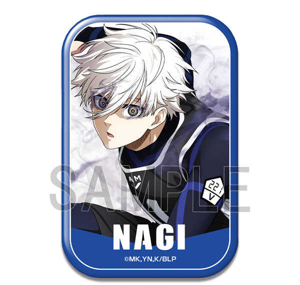 License Agent TV Anime "Bluelock" Rectangle Tin Badge Design 02 (Seishirou Nagi /B) Bild 1
