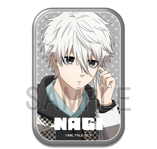 License Agent TV Anime "Bluelock" Rectangle Tin Badge Design 04 (Seishirou Nagi /C) รูปภาพ 1