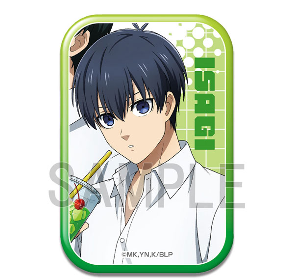 License Agent TV Anime "Bluelock" Rectangle Tin Badge Design 05 (Yoichi Isagi /B) imagen 1