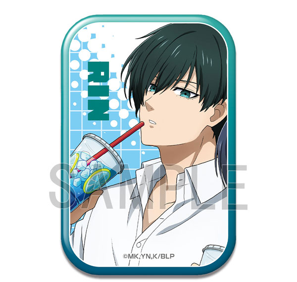 License Agent TV Anime "Bluelock" Rectangle Tin Badge Design 06 (Rin Itoshi /A) 圖片 1