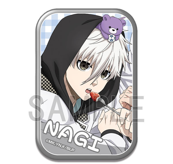 License Agent TV Anime "Bluelock" Rectangle Tin Badge Design 07 (Seishirou Nagi /D) รูปภาพ 1