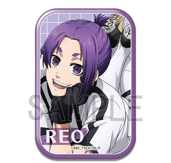 License Agent TV Anime "Bluelock" Rectangle Tin Badge Design 10 (Reo Mikage /B) รูปภาพ 1