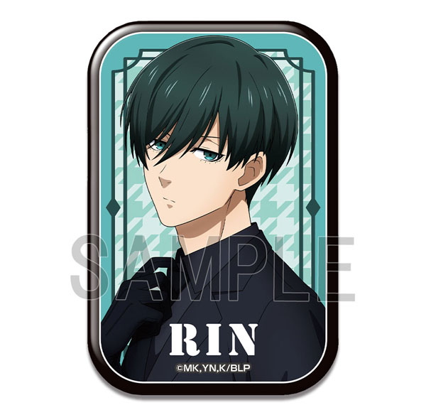 License Agent TV Anime "Bluelock" Rectangle Tin Badge Design 15 (Rin Itoshi /B) Bild 1