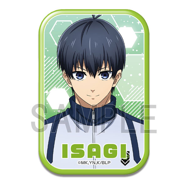 License Agent TV Anime "Bluelock" Rectangle Tin Badge Design 16 (Yoichi Isagi /D) Bild 1