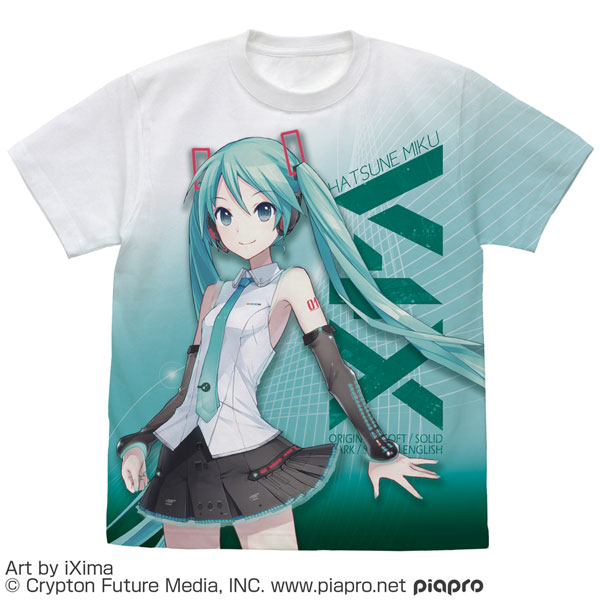 COSPA Hatsune Miku V4X Full Graphic T-shirt /WHITE-S