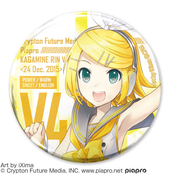 COSPA Kagamine Rin, Len V4X Kagamine Rin V4X 65mm Tin Badge
