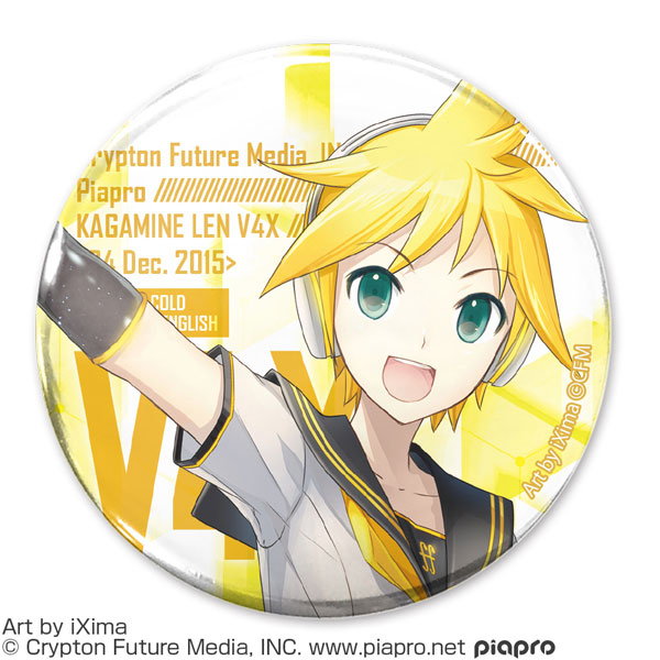 COSPA Kagamine Rin, Len V4X Kagamine Len V4X 65mm Tin Badge