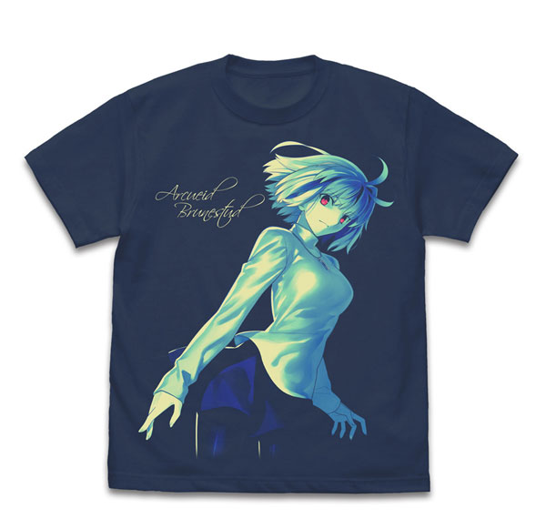 COSPA Tsukihime -A piece of blue glass moon- Arcueid Brunestud T-shirt Memory of the Moon Ver./SLATE-S รูปภาพ 1