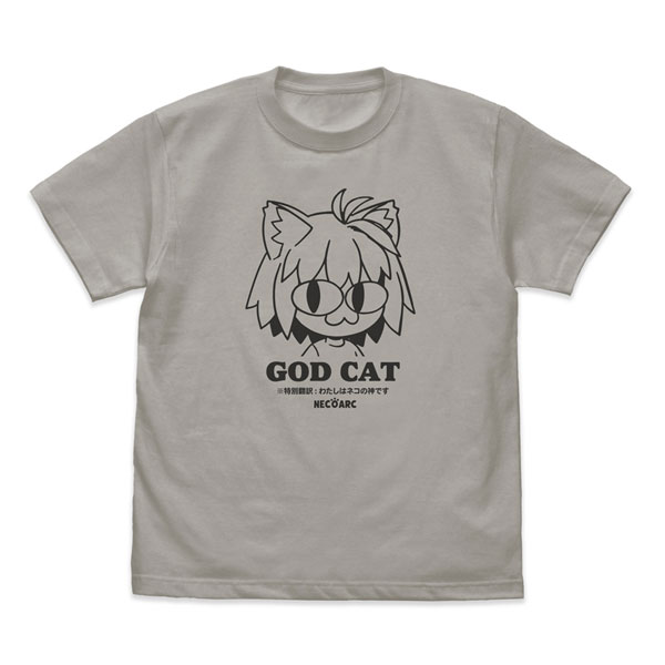 COSPA Tsukihime -A piece of blue glass moon- GOD CAT Neko Arc T-shirt /LIGHT GRAY-XL image 1