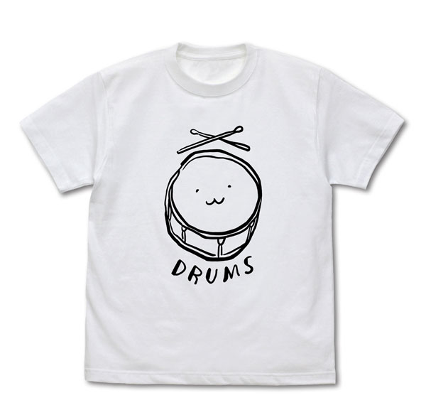 COSPA Girls Band Cry Subaru Awa "DRUMS" T-shirt /WHITE-S รูปภาพ 1