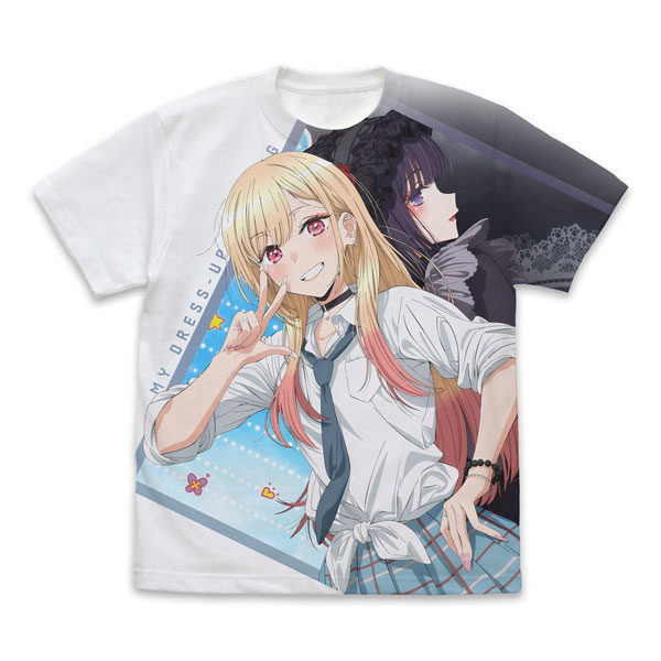 COSPA TV Anime "My Dress-Up Darling" Marin Kitagawa Full Graphic T-shirt /WHITE-XL