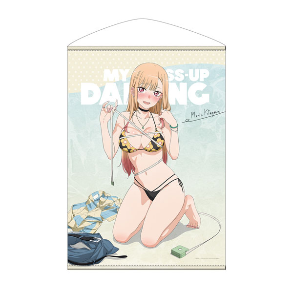COSPA TV Anime "My Dress-Up Darling" New Illustration Marin Kitagawa B2 Wall Scroll Thrilling Measurements Ver.