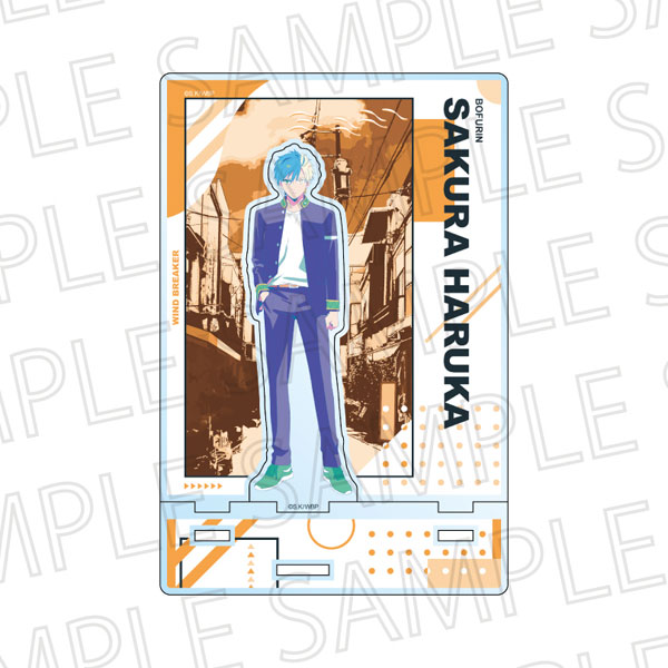 SR-GYM WIND BREAKER Cut-out Acrylic Stand (Pop Color) Haruka Sakura