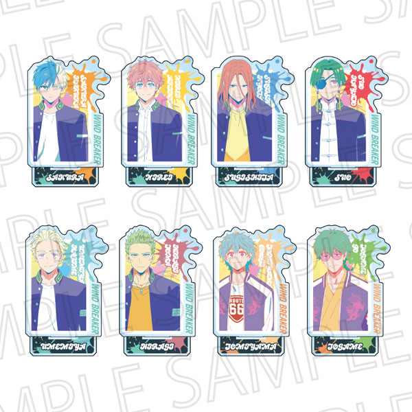 SR-GYM WIND BREAKER Trading Acrylic Stand (Pop Color) 8Pack BOX